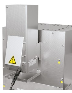 Tubo de evacuación con ventilador y catalizador.