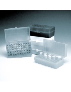 CAJA PARA ALMACENAR 50 CRYOVIALES Y MICROTUBOS DE 1