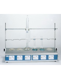 BATERÍAS DE MANTAS CALEFACTORAS PARA DIGESTIÓN DE KJELDAHL Y EXTRACTOR DE SOXHLET