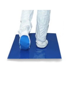 Alfombra Cleanguard® adhesiva multicapa tratamiento antibacteriano 115 x 65 cm. AZUL