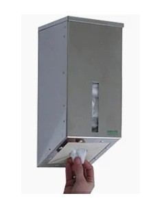 Dispensador ProteHo® acero INOX para COFIAS, CUBREZAPATOS, CUBREBOTAS Y MANGUITOS PROTEHO® (31 x 13 x 13 cm.)